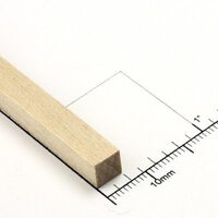Bud Nosen Timber 1/4" Basswood Strips 1/4" x 24" (Each)
