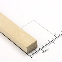 Bud Nosen Timber 1/4" Basswood Strips 3/8" x 24" (Each)