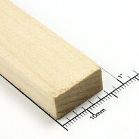 Bud Nosen Timber 3/8" Basswood Strips 3/4" x 24" (Each)