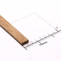 Bud Nosen Timber 24" Mahogany Strips 1/16" x 1/16" (Each)