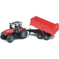 Bruder 1/16 Massey Ferguson 7480 Tractor With Tipping Trailer 02045