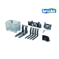 Bruder Accessories: Box-type pallet, winch & front loader forks