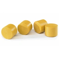 Bruder Accessories: 4 Round ochre Hay Bales f.Claas Rollant