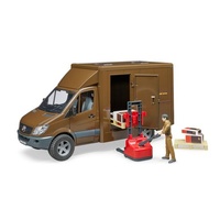 Bruder 1/16 MB Sprinter UPS With Driver And Accessories 02538