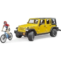 Bruder 1/16 Jeep Wrangler Rubicon Unltmd 1 mountain bike+cyclist