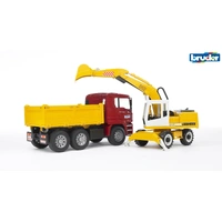 Bruder 1/16 MAN TGA Construction Truck w/Excavator