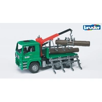 Bruder 1/16 MAN TGA Timber Truck w/ Loading Crane & Trunk BR02769