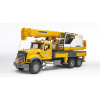 Bruder 1/16 Mack Granite Liebherr Crane Truck BR02818