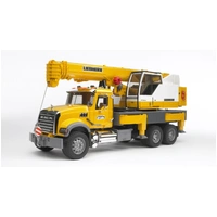 Bruder 1/16 Mack Granite Liebherr Crane Truck BR02818
