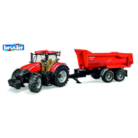 Bruder 1/16 Case IH Optum 300 CVX w/Tandem-Halfpipe-Trailor