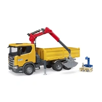 Bruder Scania Super 560R Truck with Crane & 2 Pallets
