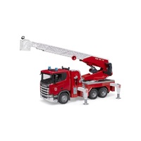Bruder Scania Super 560R Fire Engine, Ladder, Slewing Ladder, Water Pump with Lights & Sounds