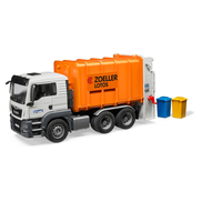 Bruder 1/16 MAN TGS Rear Loading Garbage Truck Orange