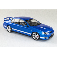 Biante 1/18 FPV BF GT - Shockwave Blue With Winter White Stripes Diecast Car