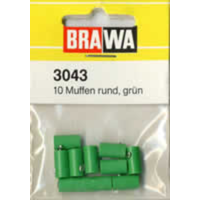 Brawa Round Socket (Green) (10) BR3043