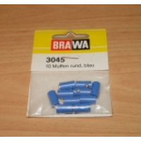 Brawa Socket Round Blue (10) BR3045