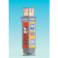 Brawa HO AD Pillar With Clock BR5761