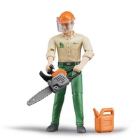 Bruder Bworld Forestry Worker With Accessories 60030