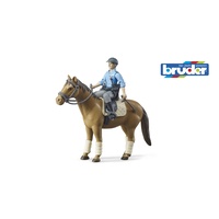 Bruder Bworld Police Horse with Mounted Policeman