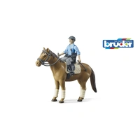 Bruder Bworld Police Horse with Mounted Policeman