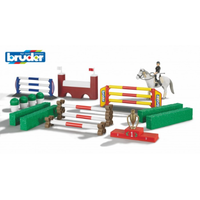 Bruder Large Show Jumping Course w/ Female Rider & Horse BR62530