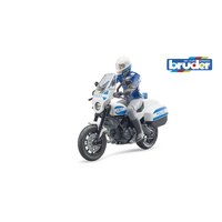 Bruder Bworld Scrambler Ducati Police Motorbike & Policeman