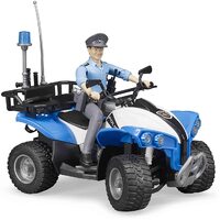 Bworld Police Quad Bike with Police Officer & Accessories