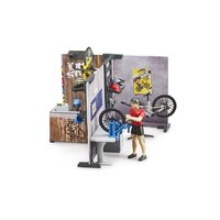 Bruder World Bike Shop With Service Workshop
