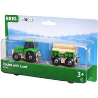 BRIO Vehicle - Farm Tractor with Load, 3pcs