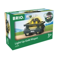 BRIO - Light Up Gold Wagon 2 pieces