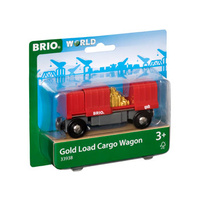 BRIO Vehicle - Gold Load Cargo Wagon 2 pieces