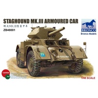 Bronco ZB48001 1/48 Staghound MK.III Armoured Car Plastic Model Kit