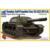 Bronco ZB48004 1/48 Russian Self-Propelled Gun SU-152 (KV-14)(April,1943 Prod) Plastic Model Kit