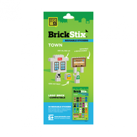 BrickStix Reusable Stickers Town