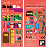BrickStix Reusable Stickers Fairytales