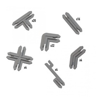 Battle Systems Plastic Terrain Clips - Grey