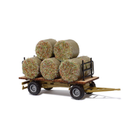 Busch HO Trailer With Hay Bales BU-44930