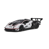 Bburago 1/24 Lamborghini Essenza SVC12 #63 White/Black Diecast Model Car