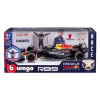Bburago 1/24 2023 Red Bull Racing RB19 with Verstappen Driver Figurine in WB