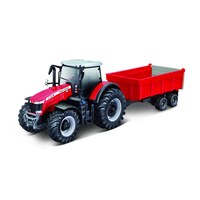 Bburago 10cm Massey Ferguson 8740S Tractor +Tipping Trailer