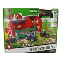 Bburago 10cm Farm Shed Playset with Tractor