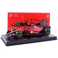 Bburago 1/43 Race 2022 F-1 Ferrari Racing 75 #55 Sainz Diecast Formula 1 with Driver