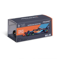 Bburago 1/43 Race 2022 F-1 McLaren 36 #4 Norris Diecast Formula 1 with Driver