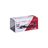 Bburago 1/43 Race 2022 F-1 Alfa Romeo C42 #24 Zhou Diecast Formula 1 with Driver