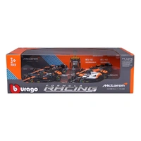 Bburago 1/43 McLaren #4 Norris - 4 piece Gift Pack