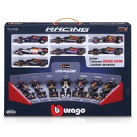 Bburago 1/43 Red Bull - 7 piece Collection & Display Stand