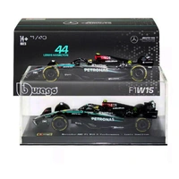 Bburago 1/43 F1 with Helmet 2024 F-1 Mercedes-AMG W15 #44 Hamilton