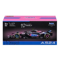 Bburago 1/43 2024 F-1 BWT Alpine A524 #10 Gasley with Helmet