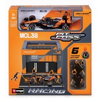 Bburago 1/43 2024 McLaren Pit Pass Competition F-1 Play Set - Piastri #81