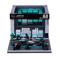 Bburago 1/43 2024 Mercedes AMG Pit Pass Competition F-1 Play Set - Russell #63